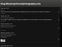 Tablet Screenshot of blog.maryloujohnsonphotography.com